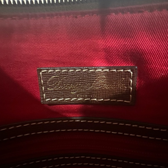 Dooney & Bourke Brown Tartan Plaid Crossbody Bag Purse - Picture 7 of 9